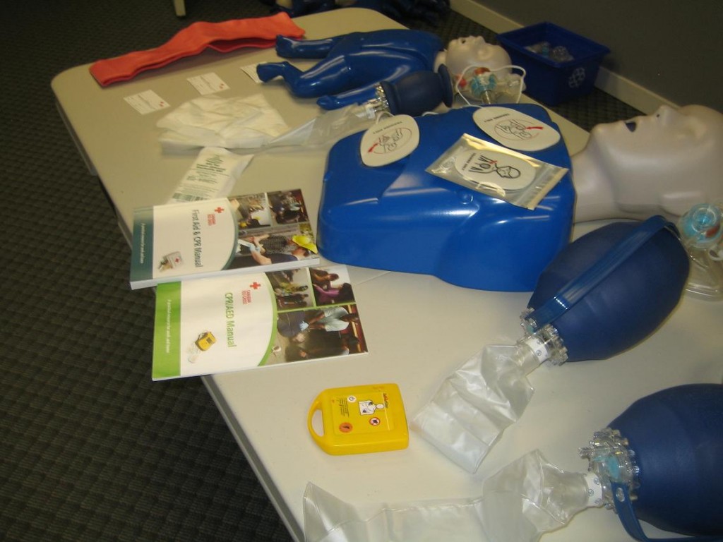 First Aid training supplies for standard, emergency and childcare first